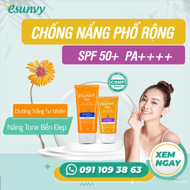 5. Esunvy Plus Sun Care SPF50+/PA++++ - Bảo vệ da hoàn hảo 1