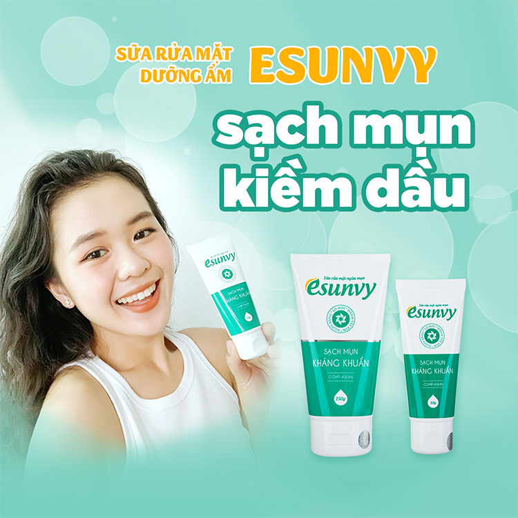 Làm sạch với Sữa rửa mặt Esunvy: tiết kiệm thời gian & dưỡng ẩm kịp thời